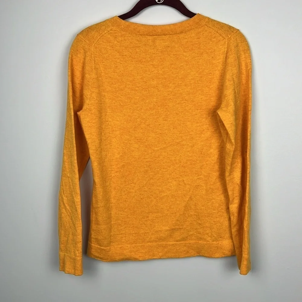 J Crew XS yellow Teddie cotton/ wool blend crewneck sweater